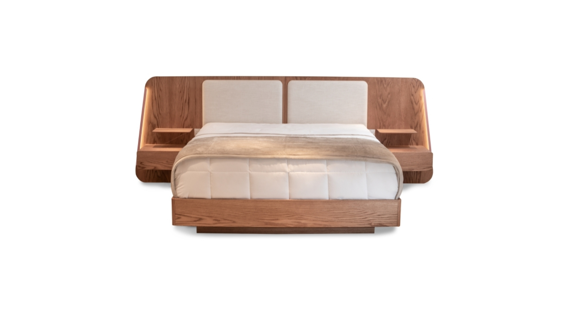 Cama Trapéze com mesa de cabeceira